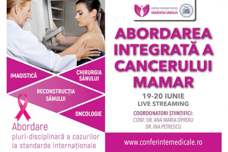 Conferinta on-line "ABORDAREA INTEGRATA A CANCERULUI MAMAR"